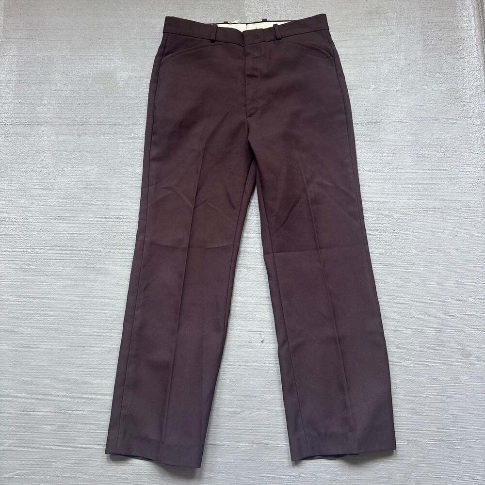 Farah Out Tuck Wide Tapered Pants - Brown - THEROOM